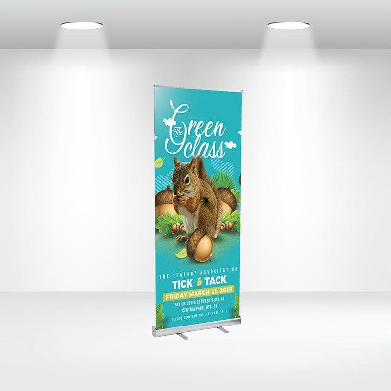 POPUP RETRACTABLE BANNER 33.5"x78"